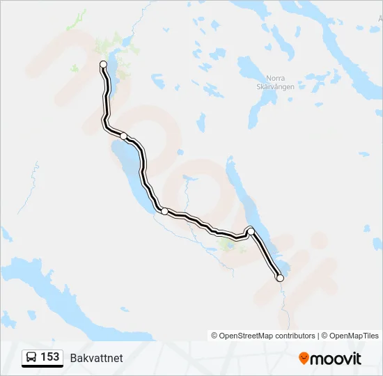 153 Bus Line Map