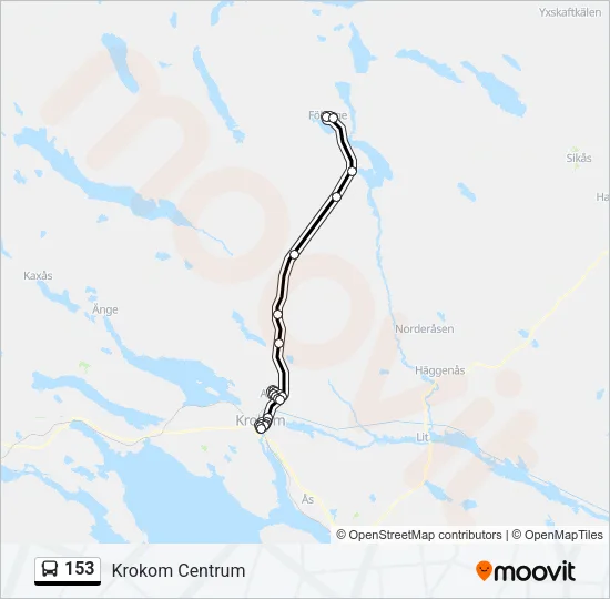 153 Bus Line Map