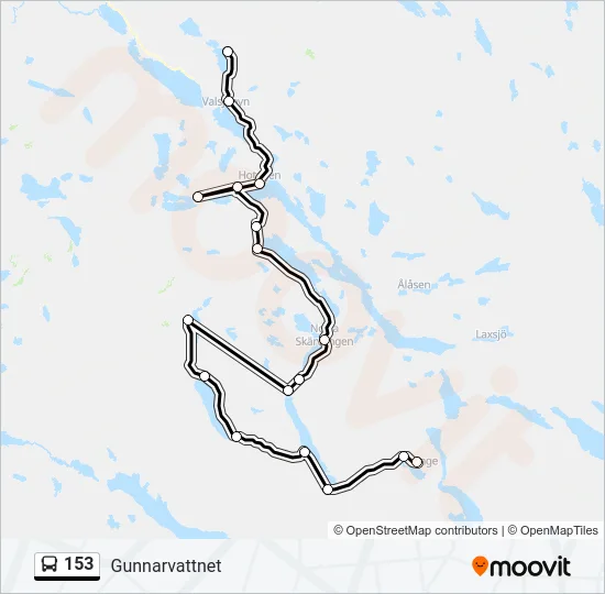 153 Bus Line Map