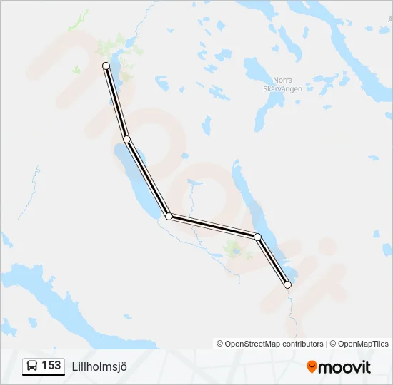 153 Bus Line Map