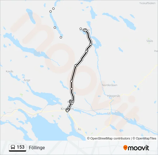 153 Bus Line Map