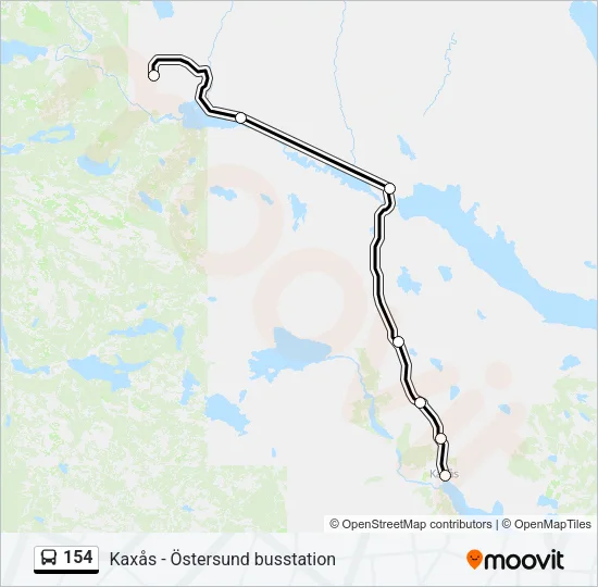 154 Bus Line Map