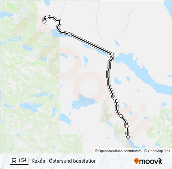 154 Bus Line Map