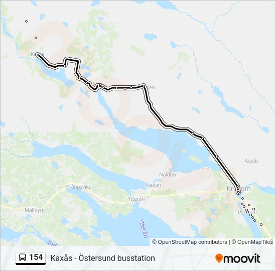 154 Bus Line Map