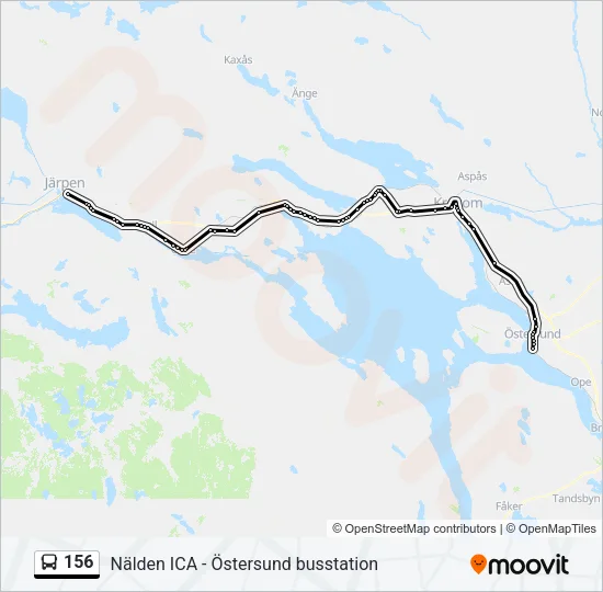 156 Bus Line Map