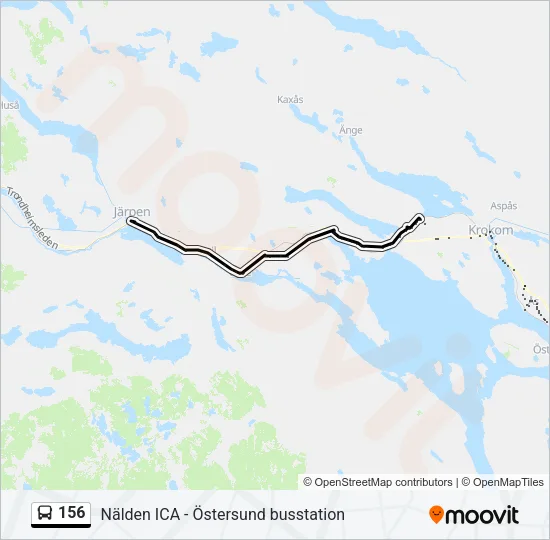 156 Bus Line Map