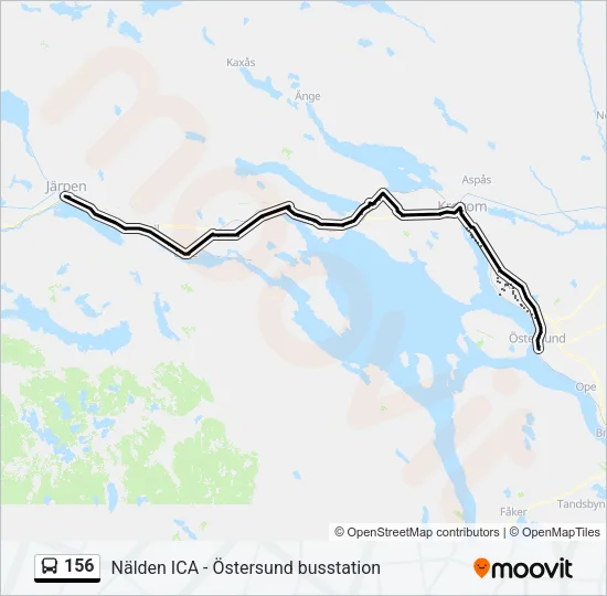 156 Bus Line Map