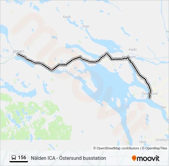 156 Bus Line Map