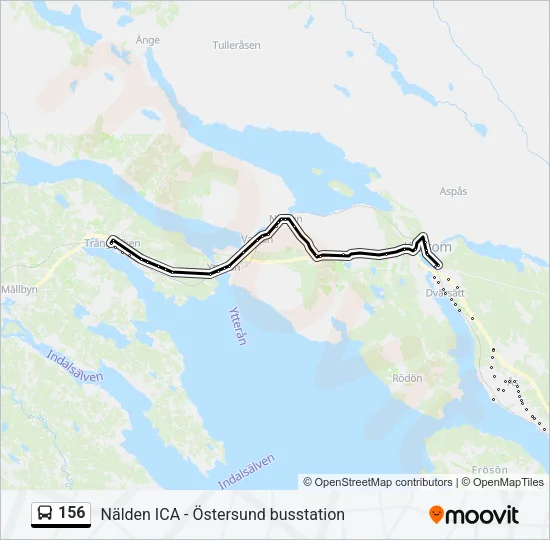 156 Bus Line Map