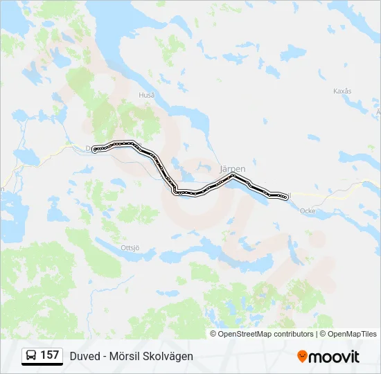 157 Bus Line Map