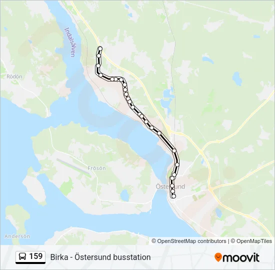 159 Bus Line Map