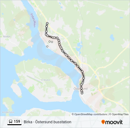 159 Bus Line Map