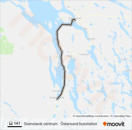 161 Bus Line Map