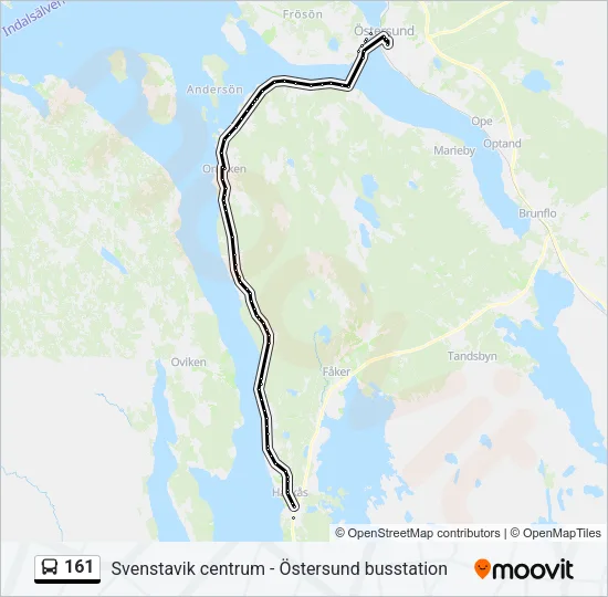 161 Bus Line Map