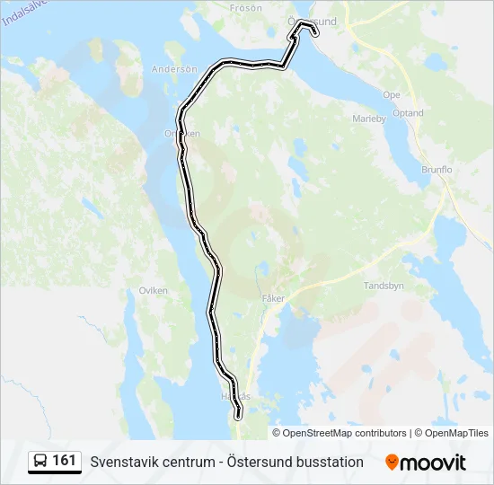161 Bus Line Map