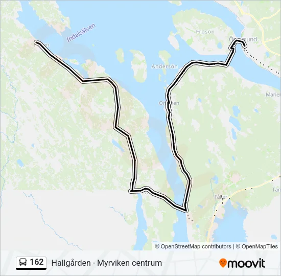 162 Bus Line Map