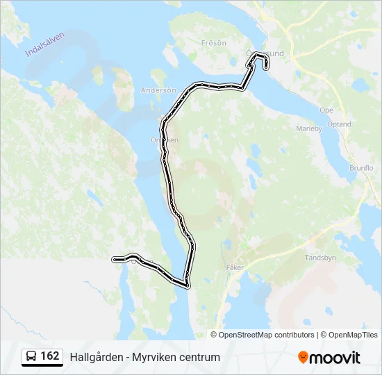 162 Bus Line Map