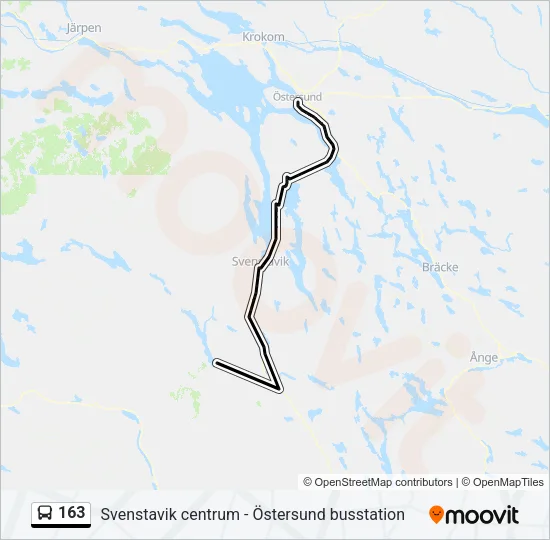 163 Bus Line Map