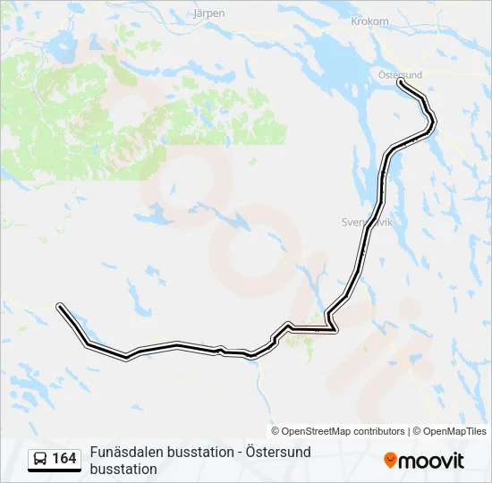 164 Bus Line Map