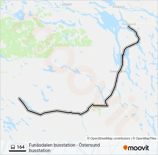164 Bus Line Map