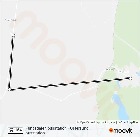 164 Bus Line Map