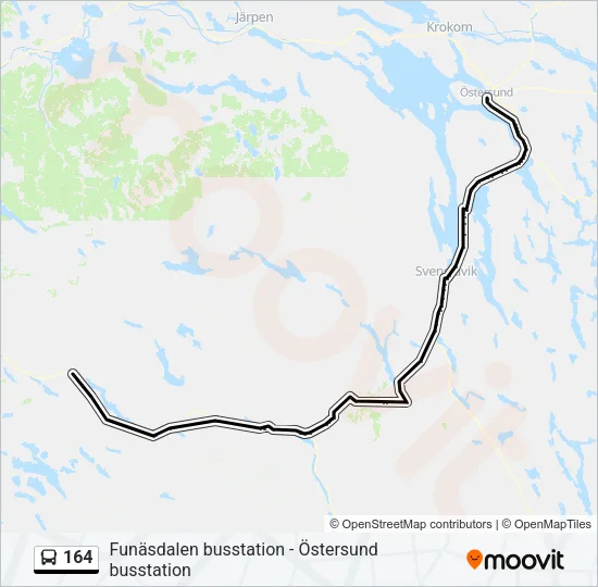 164 Bus Line Map