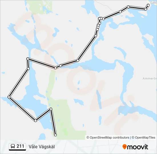 211 Bus Line Map