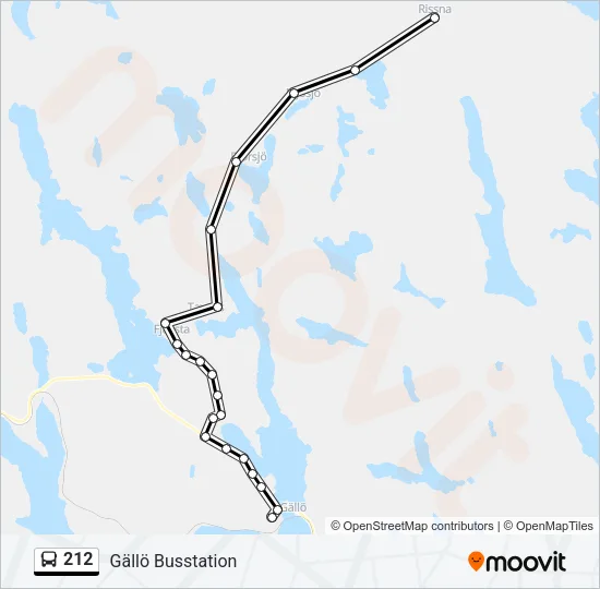 212 Bus Line Map