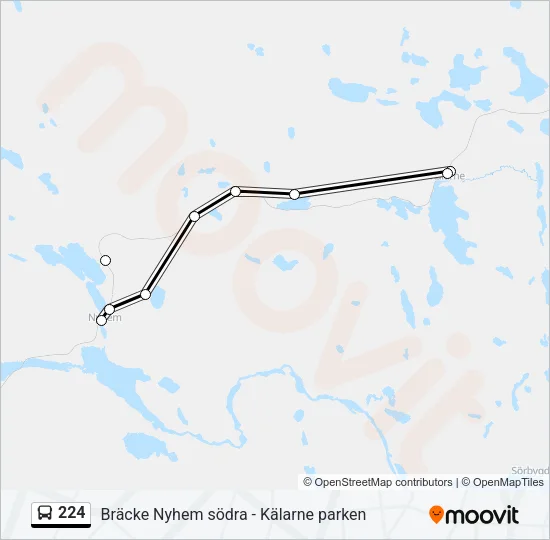 224 Bus Line Map