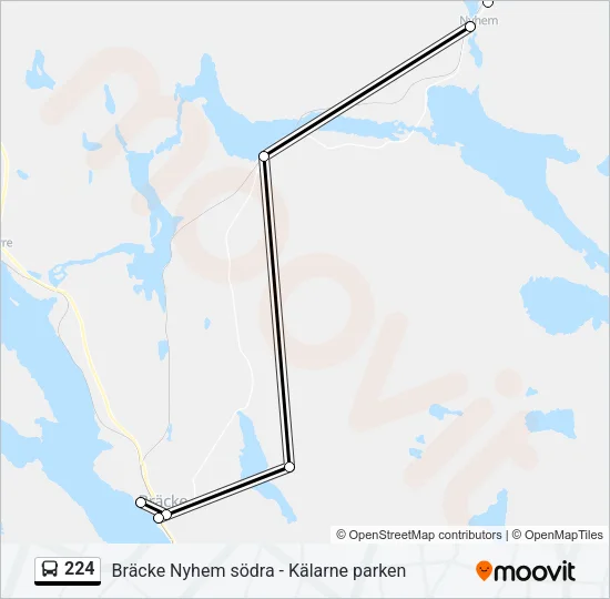 224 Bus Line Map