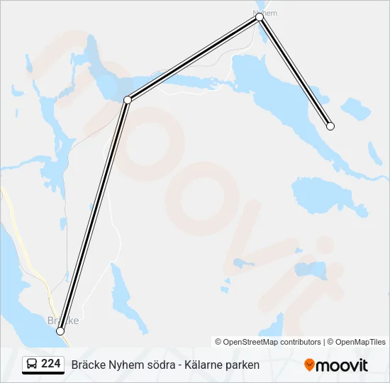 224 Bus Line Map