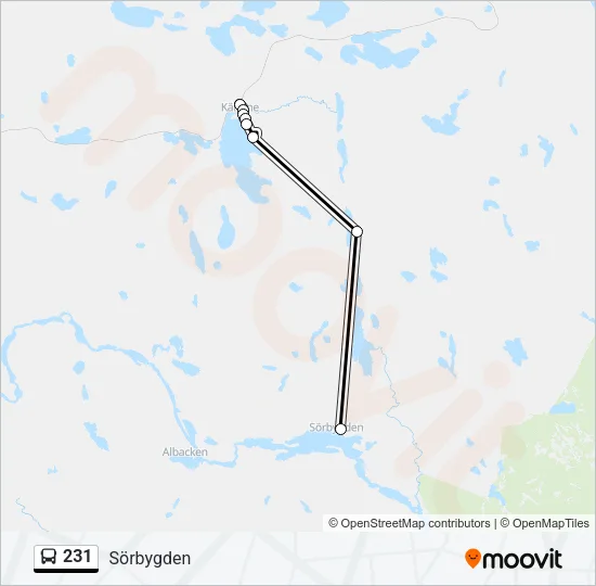 231 Bus Line Map