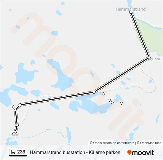 233 Bus Line Map