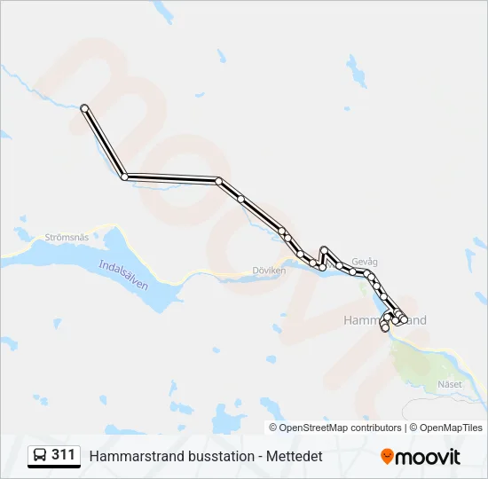 311 Bus Line Map