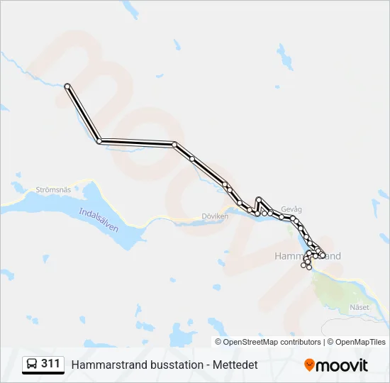 311 Bus Line Map