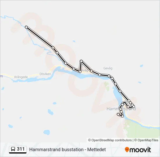 311 Bus Line Map