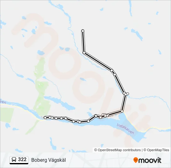 322 Bus Line Map