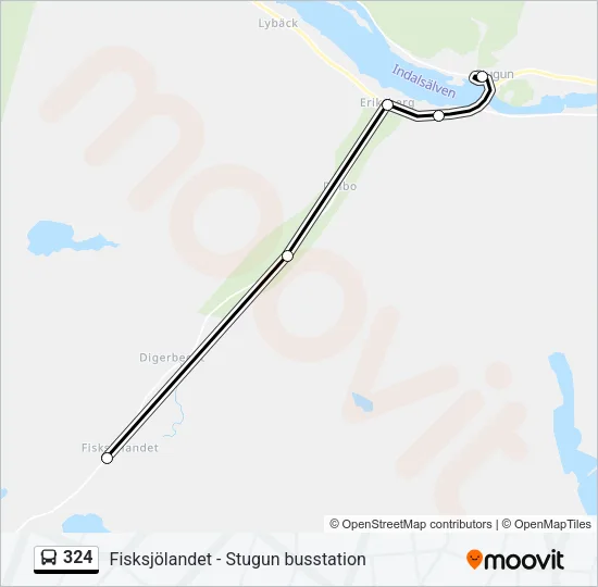 324 Bus Line Map