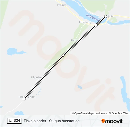 324 Bus Line Map