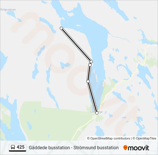 425 Bus Line Map
