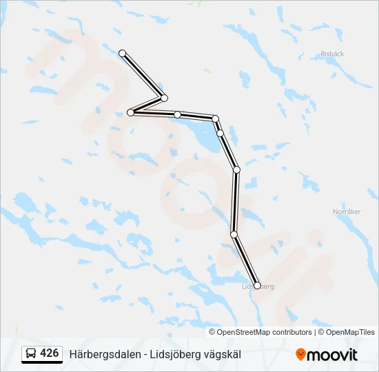 426 Bus Line Map