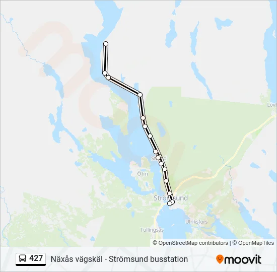 427 Bus Line Map