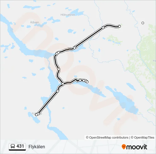 431 Bus Line Map