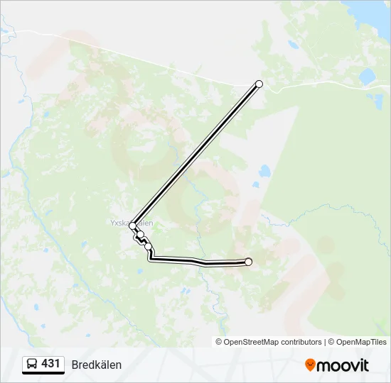 431 Bus Line Map