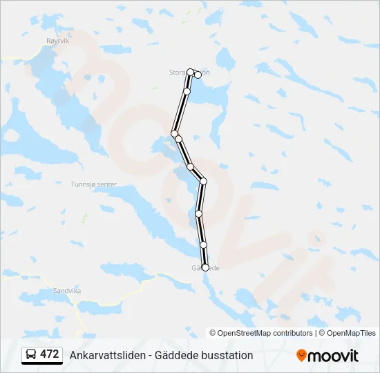 472 Bus Line Map