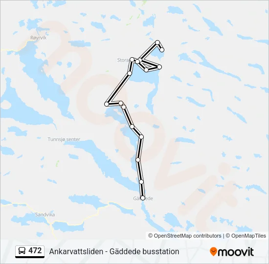 472 Bus Line Map