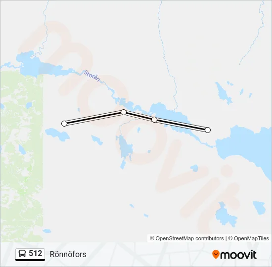 512 Bus Line Map