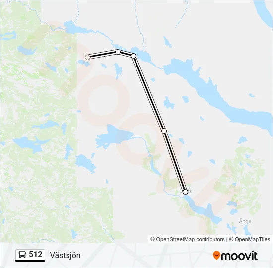 512 Bus Line Map