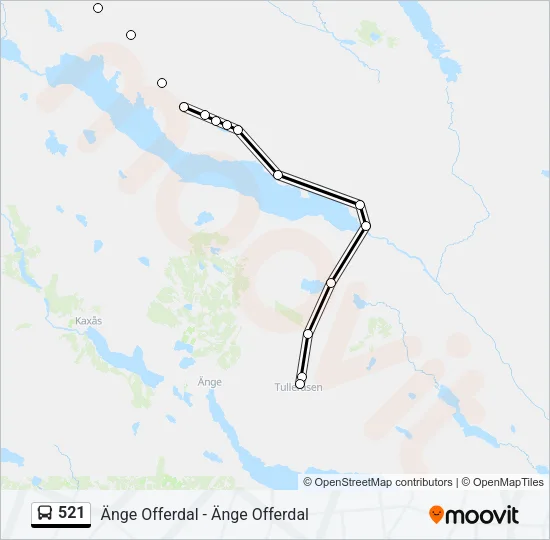 521 Bus Line Map