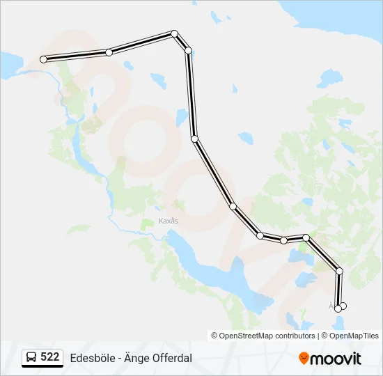 522 Bus Line Map